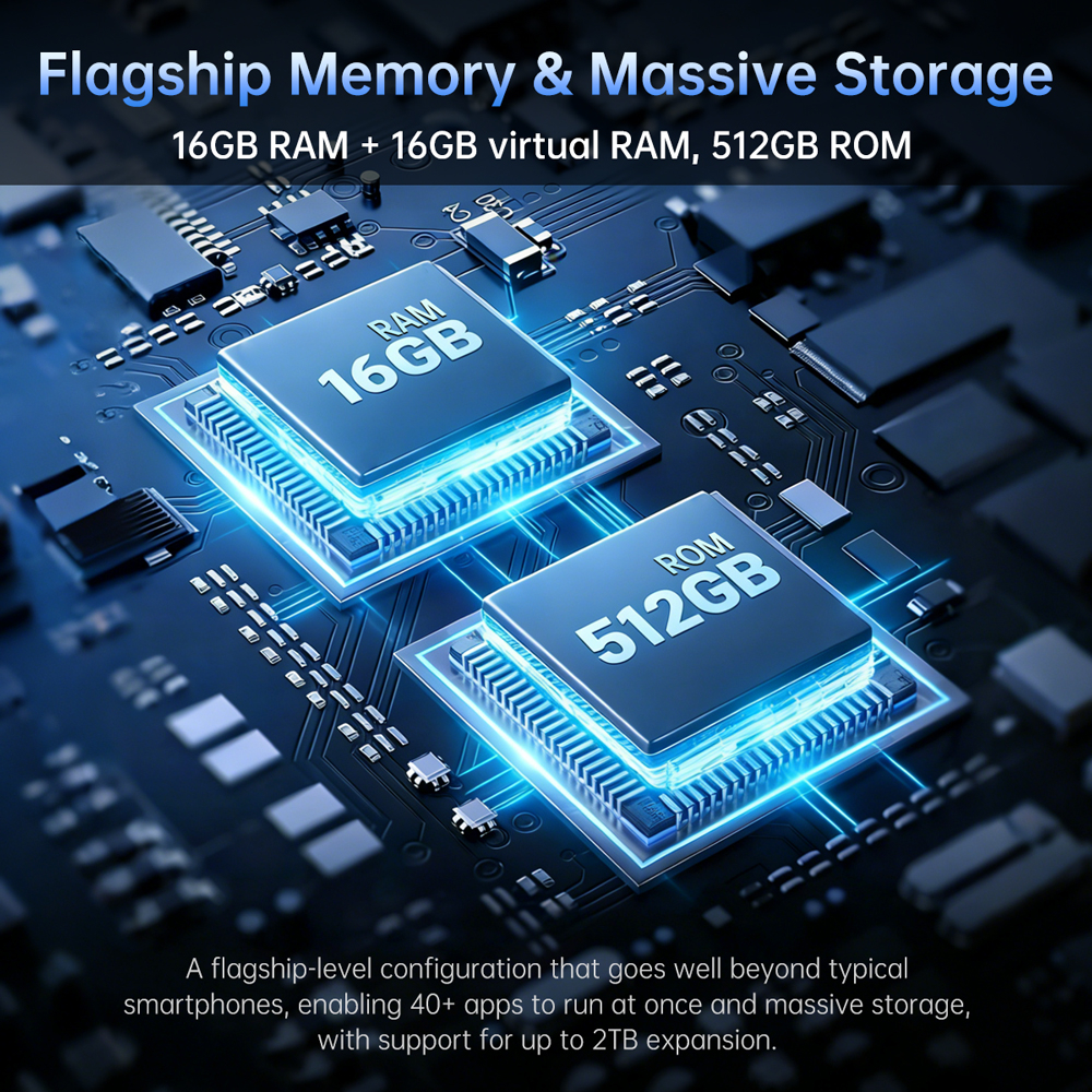 Telefon rugged Unihertz 8849 Tank X, 5G, Proiector Video Full HD, 6.78" 120Hz, Dimensity 8200, 16GB RAM, 512GB, NFC, 17600mAh, Android 15 [13]