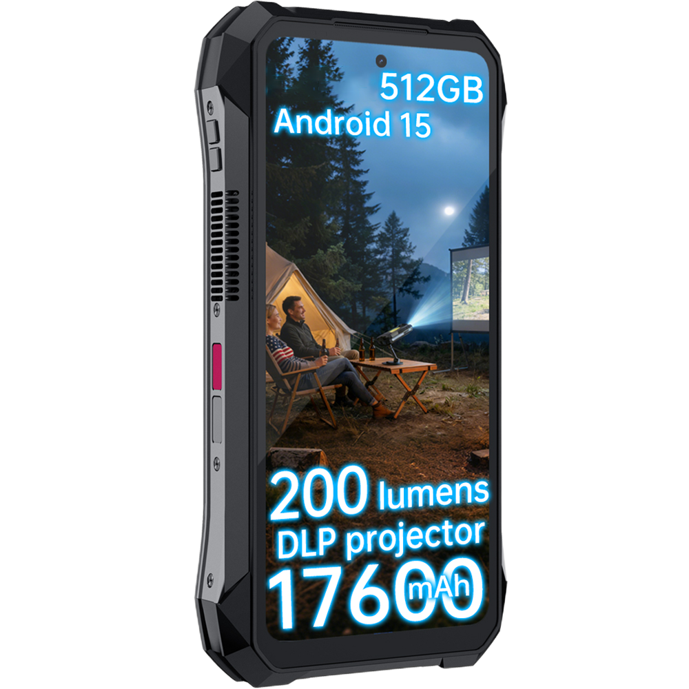 Resigilat telefon Unihertz 8849 Tank X, 5G, Proiector Video Full HD, 6.78" 120Hz, Dimensity 8200, 16GB RAM, 512GB, NFC, 17600mAh, Android 15 [3]