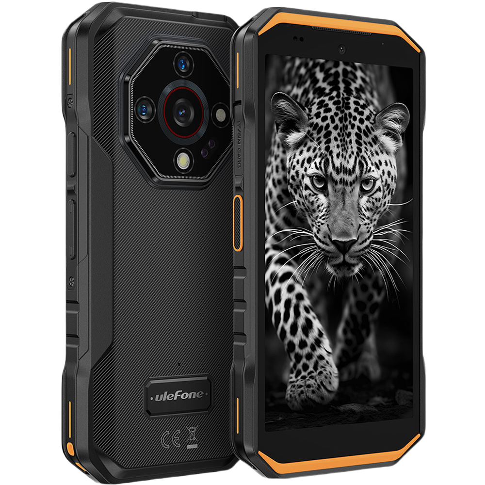 Telefon rugged Ulefone Armor X32, 4G, Helio G91, 5.65" 90Hz, 6GB RAM, 128GB, NFC, Android 15, Orange [3]
