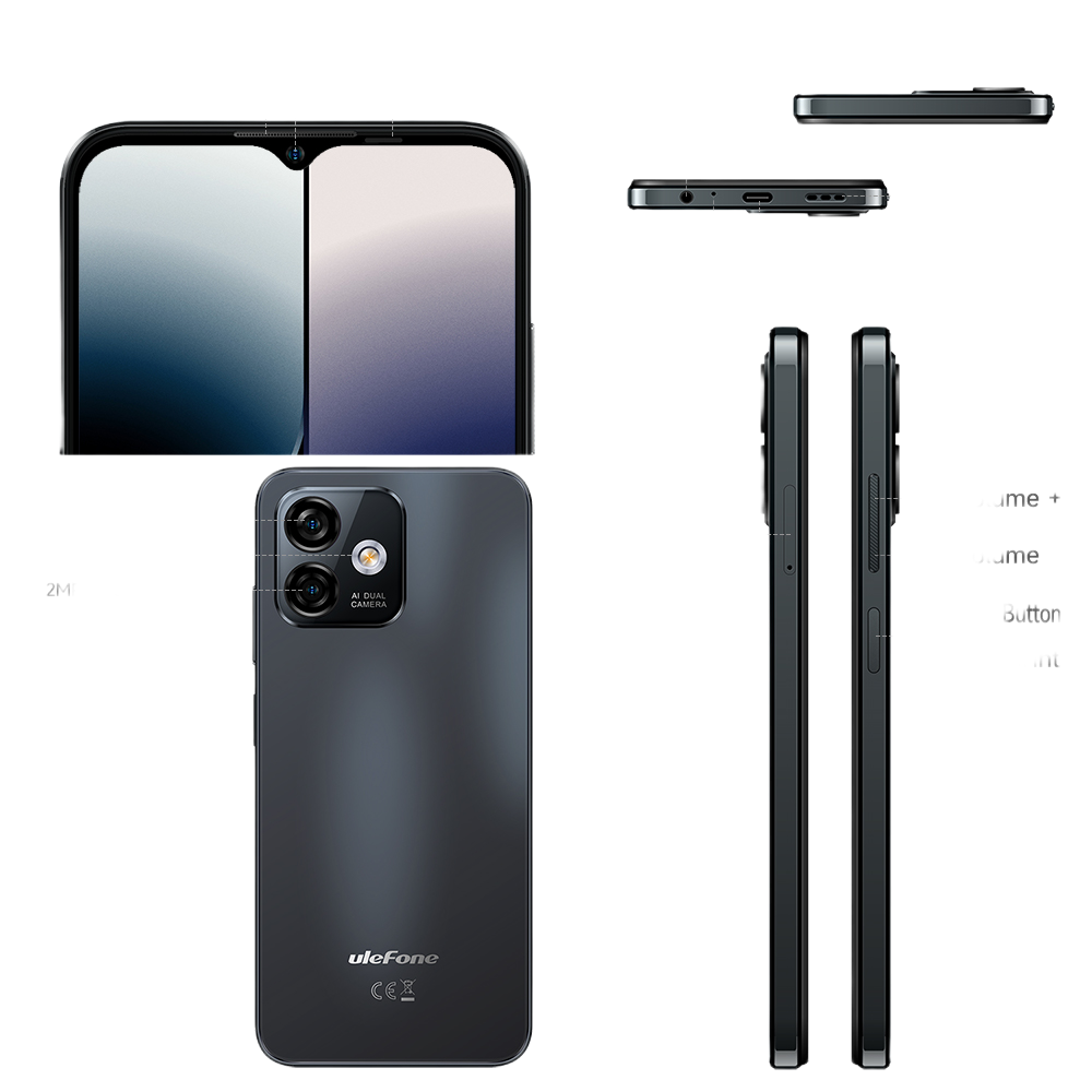 Telefon Ulefone Note 16 Pro 4G 8GB/128GB IPS 6.52-inch Android 13 Black [16]