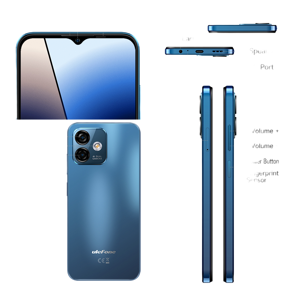 Telefon Ulefone Note 16 Pro 4G 8GB/128GB IPS 6.52-inch Android 13 Blue [16]