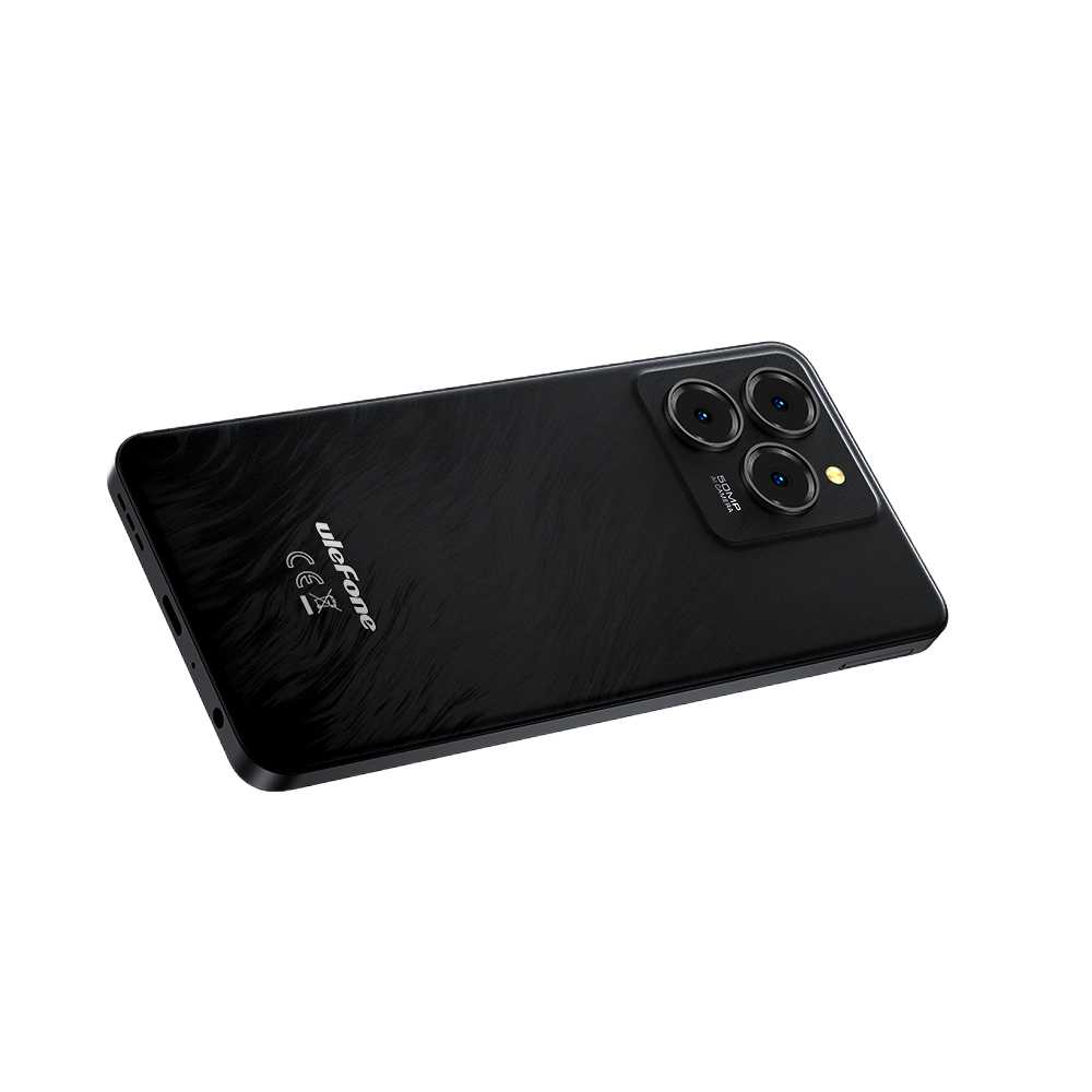 Ulefone Note 20 Pro, 4G, 6.75" HD+ 90Hz, 8-Core T606, 4GB RAM, 256GB, 50MP, 6000mAh, Android 14, Satin Black [10]