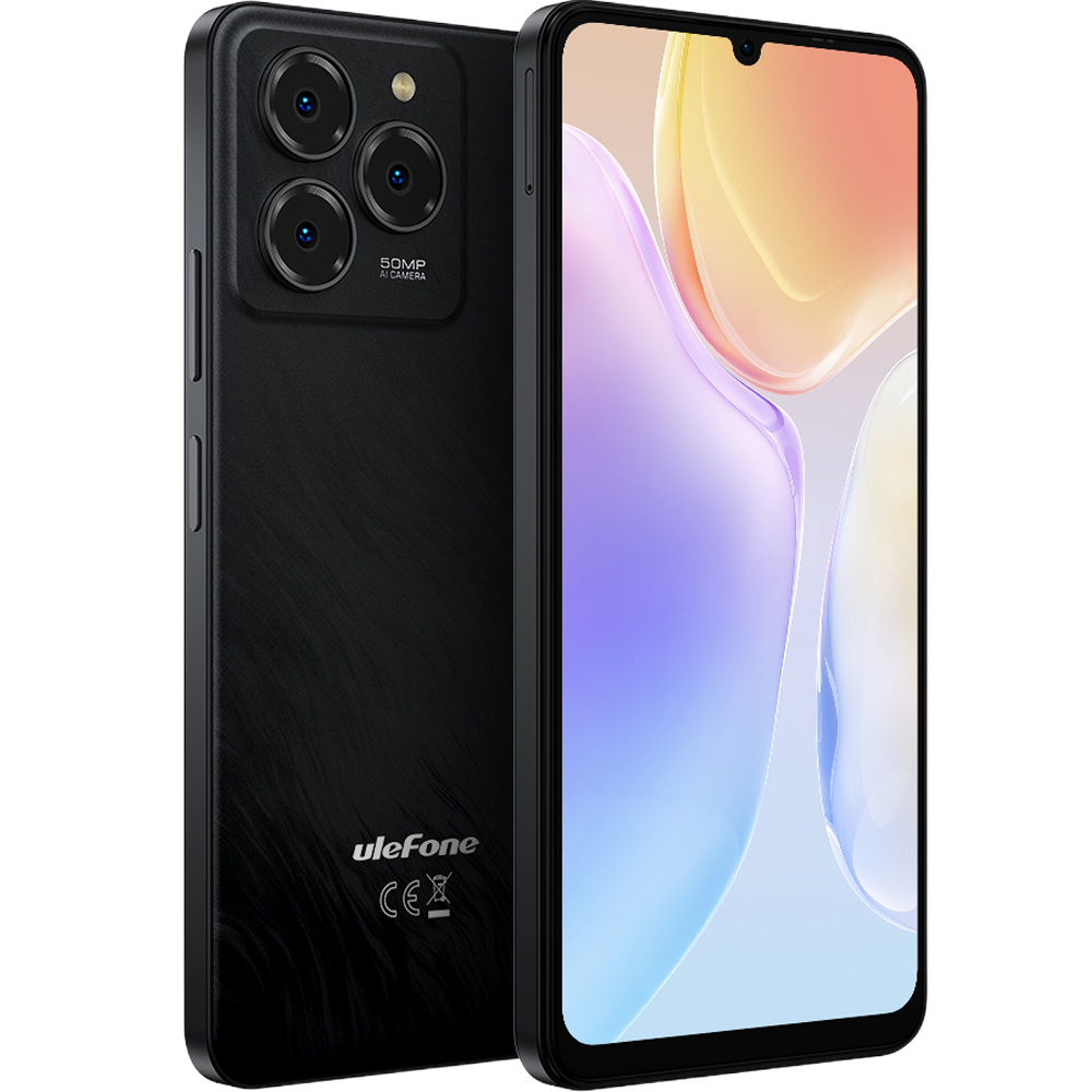 Ulefone Note 20 Pro, 4G, 6.75" HD+ 90Hz, 8-Core T606, 4GB RAM, 256GB, 50MP, 6000mAh, Android 14, Satin Black [4]