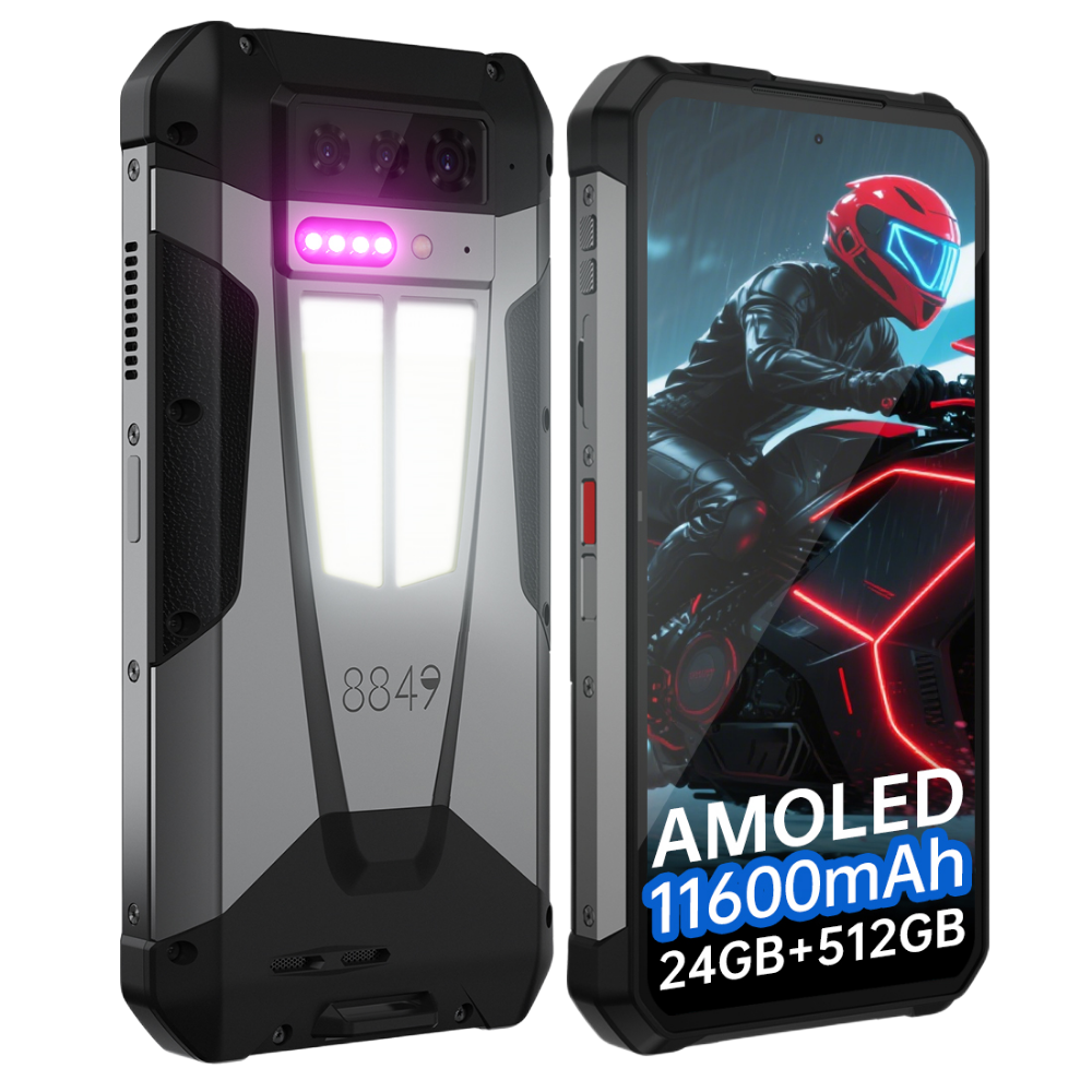 Telefon Unihertz TANK 4 5G Dimensity 7300 24GB RAM 512GB Proiector Video 720P 11600mAh NFC IP68/IP69 Android 15 [2]