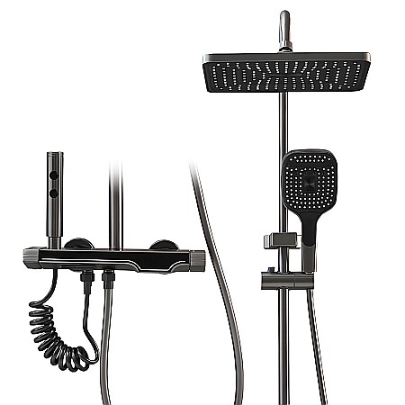 Set de dus smart, iHunt C56, Display LED, afișaj digital, 4 moduri de curgere, ajustabil [1]