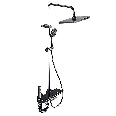 Seturi de duș - Set de dus smart, iHunt MZ140BL, Display LED, afișaj digital, 4 moduri de curgere, ajustabil