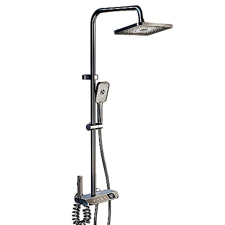 Set de dus smart, iHunt HP060GR, Display LED, afișaj digital, 4 moduri de curgere, ajustabil