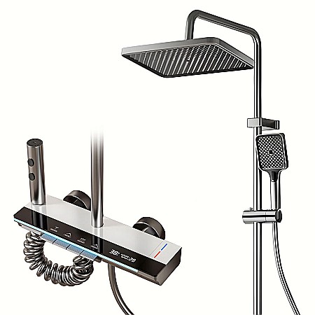 Set de dus smart, iHunt MZ110GR, Display LED, afișaj digital, 4 moduri de curgere, ajustabil [1]