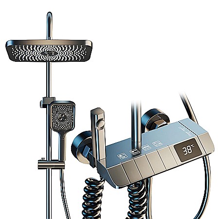Resigilat Set de dus smart, iHunt HP060GR, Display LED, afișaj digital, 4 moduri de curgere, ajustabil [2]