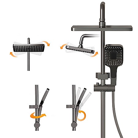 Set de dus smart, iHunt C15, Display LED, afișaj digital, 4 moduri de curgere, ajustabil [2]