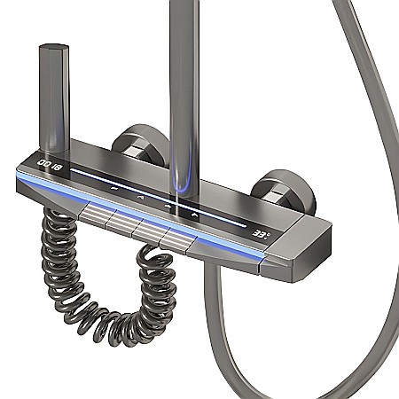 Set de dus smart, iHunt C15, Display LED, afișaj digital, 4 moduri de curgere, ajustabil [1]