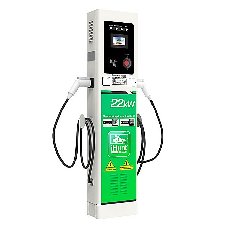 Statie de incarcare cu monetizare iHunt EV StandUP AC 22 kW 2 x Type 2 - Integrare iHuntEV [2]
