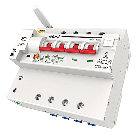 iHunt Home WIFI Smart Metering Leakage Circuit Breaker 4P 16A - Siguranta automata inteligenta cu contorizare [3]
