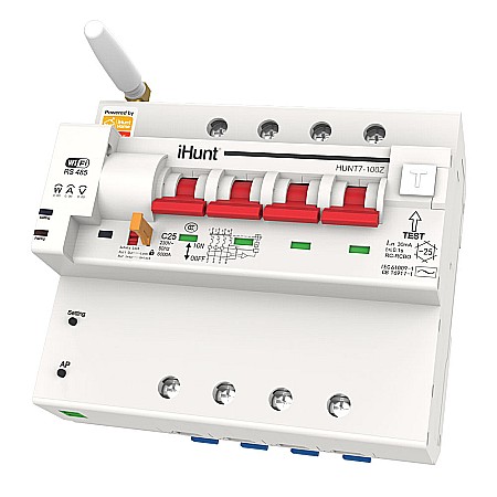 iHunt Home WIFI Smart Metering Leakage Circuit Breaker 4P 16A - Siguranta automata inteligenta cu contorizare [4]