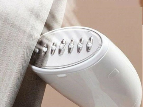 Aparat de Calcat Vertical cu Aburi, 1500W, Rezervor 300 ml, 1 Bar, Portabil, pentru Haine si Tesaturi, Alb [2]