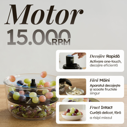 iHunt Bro Peeling Machine, Aparat Electric Automat pentru Decojit Fructe și Legume, 6 Lame Inox, 50W, Acumulator 1300mAh, Fără Fir, Negru [2]