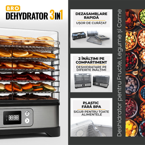 Aparat pentru uscat alimente iHunt Bro 3 în 1 Dehydrator [1]