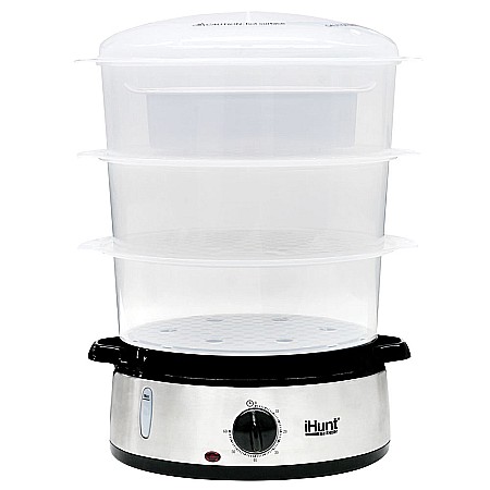Aparat de gatit cu aburi iHunt Bro Food Steamer XXL 9L [1]