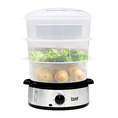 Resigilat Aparat de gatit cu aburi iHunt Bro Food Steamer XXL 9L [2]