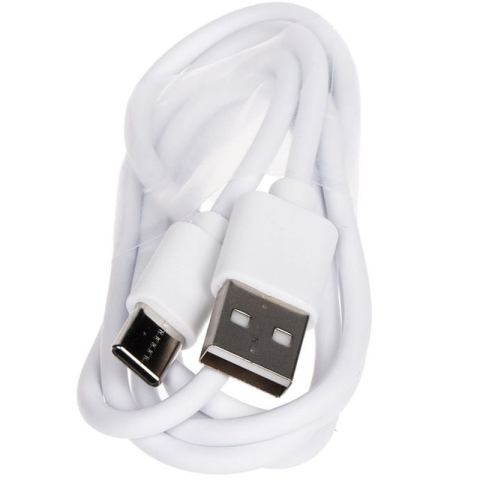 Cablu incarcare USB-A la USB-C, 1A, 2m, Alb, Bulk