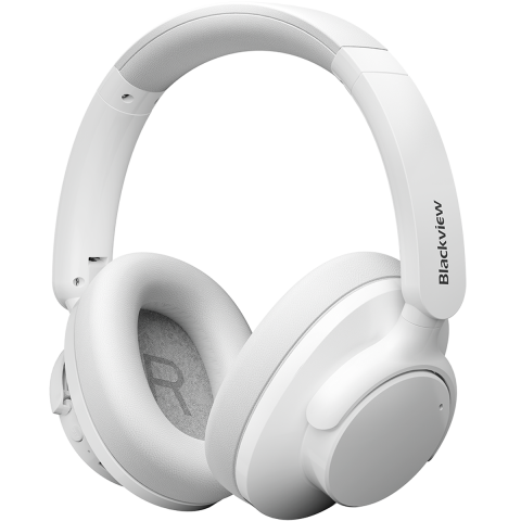 Telefoane & Tablete Blackview - Casti wireless Blackview Fitbuds H1, BT 5.4, Hybdrid ANC, 40mm, 20Hz - 20kHz, HI-Res, White