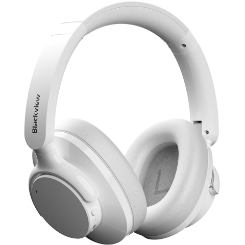 Casti wireless Blackview Fitbuds H1, BT 5.4, Hybdrid ANC, 40mm, 20Hz - 20kHz, HI-Res, White [1]