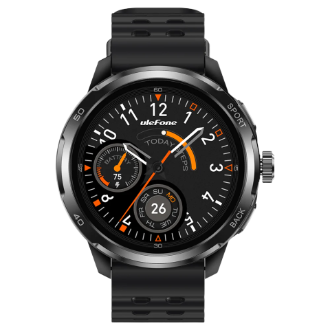 Ceas smart Ulefone Armor Watch Pro 48mm, 1.5" AMOLED, 410mAh, 5ATM, Waterproof + 2 curele [2]
