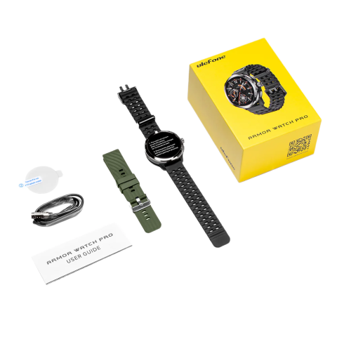 Ceas smart Ulefone Armor Watch Pro 48mm, 1.5" AMOLED, 410mAh, 5ATM, Waterproof + 2 curele [8]