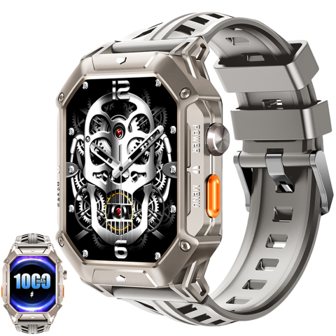 Ceas rugged Oukitel BT80 2.13-inch AMOLED 1000mAh 5ATM Waterproof Titan Telefoane & Tablete Oukitel - Ceas rugged Oukitel BT80 2.13-inch AMOLED 1000mAh 5ATM Waterproof Titan