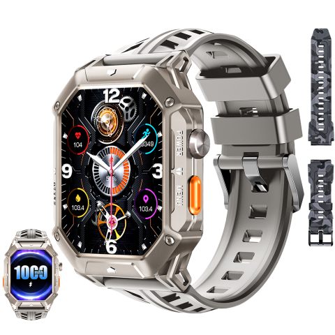 Ceas rugged Oukitel BT80 2.13-inch AMOLED 1000mAh 5ATM Waterproof Titan [6]