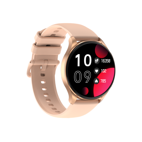 Produse Blackview - Ceas smartwatch Blackview X20, 1.43-inch AMOLED, Heart Rate & Oxygen Monitor, Fitness, Aplicatie Android / iOS, Gold