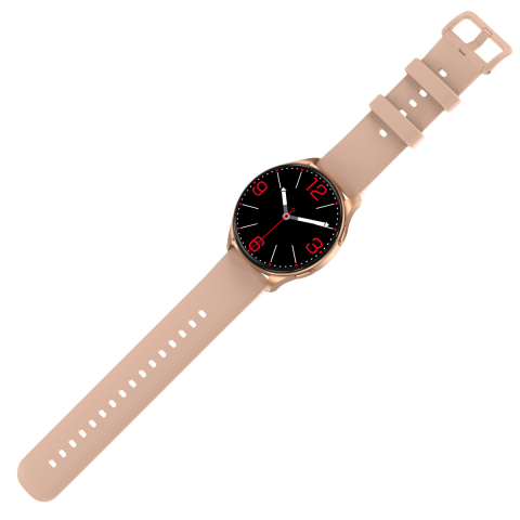 Ceas smartwatch Blackview X20, 1.43-inch AMOLED, Heart Rate & Oxygen Monitor, Microfon pentru Apeluri, Aplicatie Android / iOS, Gold [5]