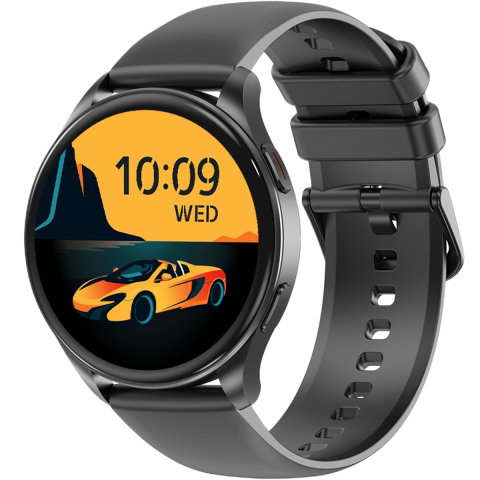 Smartwatch Blackview - Ceas smartwatch Blackview X20, 1.43-inch AMOLED, Heart Rate & Oxygen Monitor, Microfon pentru Apeluri, Aplicatie Android / iOS, Black
