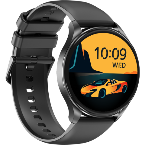 Ceas smartwatch Blackview X20, 1.43-inch AMOLED, Heart Rate & Oxygen Monitor, Microfon pentru Apeluri, Aplicatie Android / iOS, Black [3]