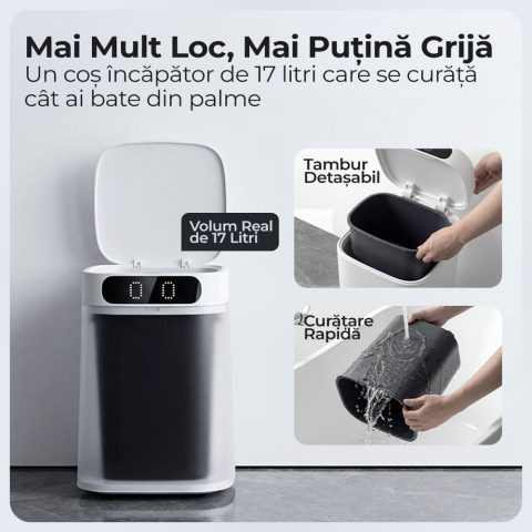 Cos de gunoi inteligent iHunt BRO Easy Trash Can S140 [6]