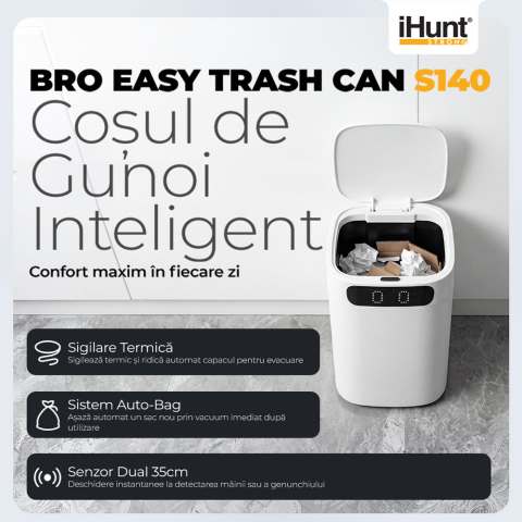 Cos de gunoi inteligent iHunt BRO Easy Trash Can S140 [1]