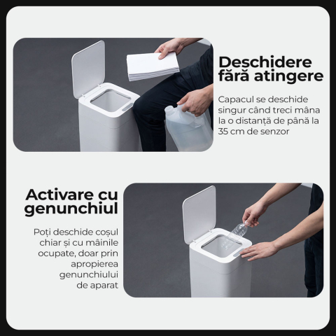 Resigilat cos de gunoi inteligent iHunt Easy Trash Can V2 - 30L [3]