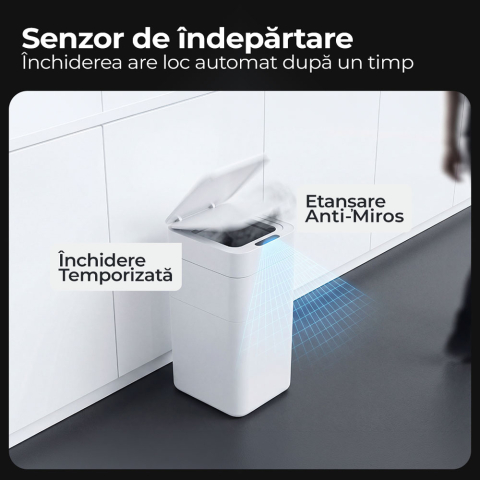 Resigilat cos de gunoi inteligent iHunt Easy Trash Can V2 - 30L [4]