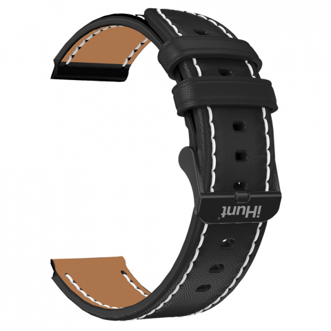 TELEFOANE & TABLETE - Curea Neagra cu interior maro, din Piele, iHunt Watch 13 Titan