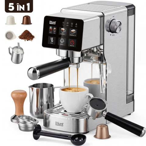 ⭐ RESIGILATE - Resigilat espressor iHunt Bro Barista Flex 5 în 1