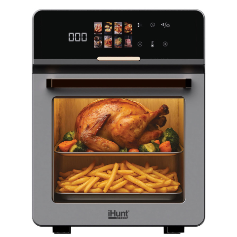 RESIGILATE -50% - Resigilat Friteuza cu aer cald iHunt Bro Air Fryer Oven 18L