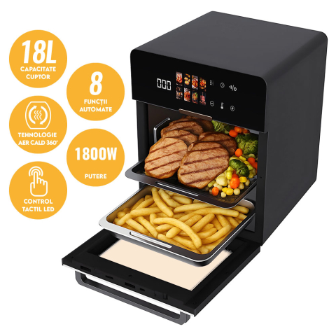 Friteuze Aer Cald / Air Fryer - Friteuza cu aer cald iHunt Bro Air Fryer Oven 18L