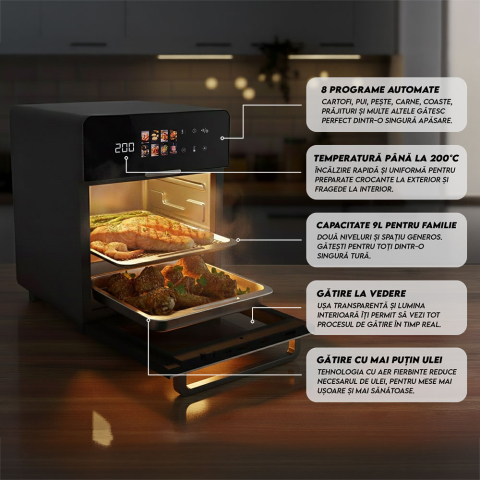 Friteuza cu aer cald iHunt Bro Air Fryer Oven 18L [7]