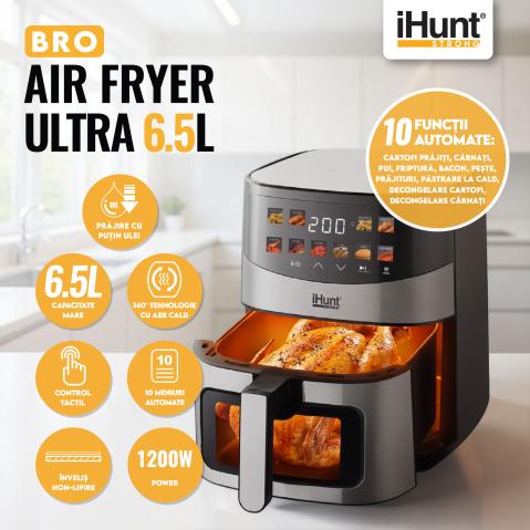 Friteuza cu aer cald iHunt Bro Air Fryer Ultra 6.5L [2]