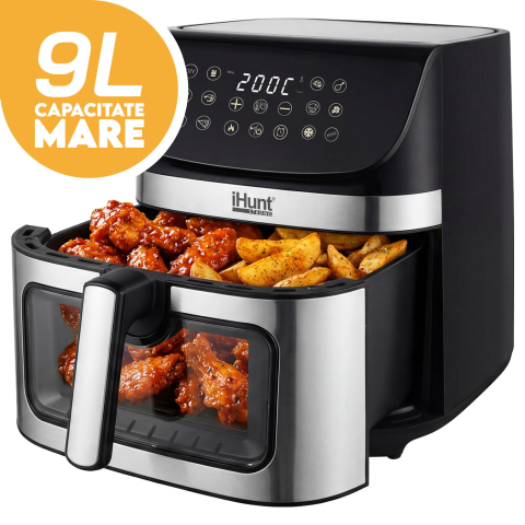 ELECTROCASNICE - Friteuza cu aer cald iHunt Bro Air Fryer Ultra 9L