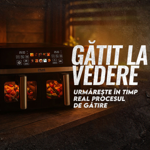 Friteuza cu aer cald iHunt Bro Dual Air Fryer 10L [5]