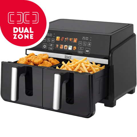 Friteuze Aer Cald / Air Fryer - Friteuza cu aer cald iHunt Bro Dual Air Fryer 10L