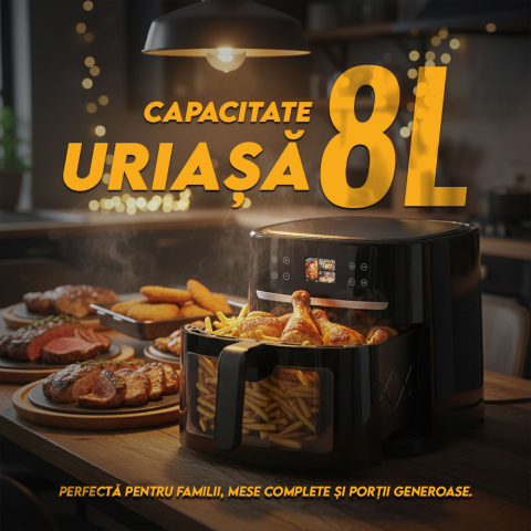 Resigilat friteuza cu inteligenta artificiala iHunt Bro Air Fryer AI Chef [5]