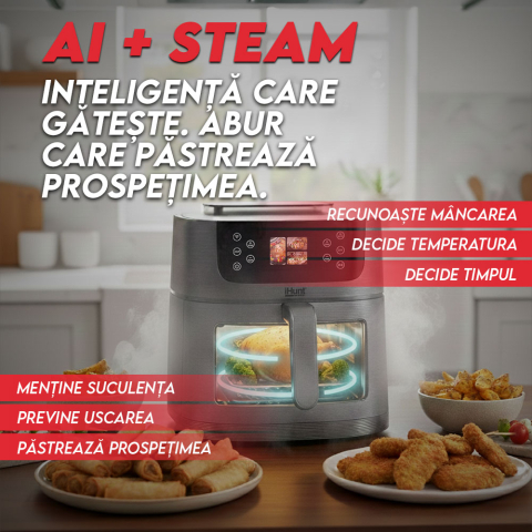 Friteuza cu aer cald si rotisor iHunt Bro Air Fryer AI Steam [2]