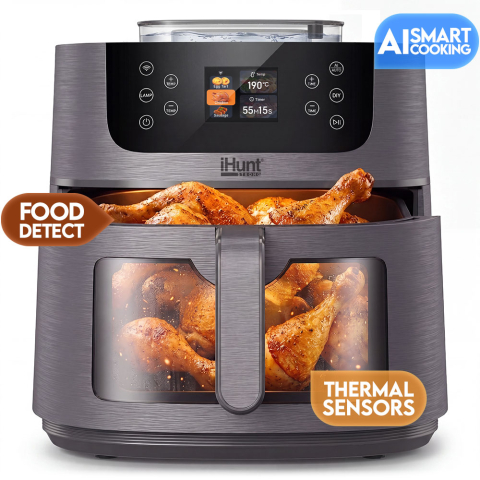 Friteuze Aer Cald / Air Fryer - Friteuza cu aer cald si rotisor iHunt Bro Air Fryer AI Steam